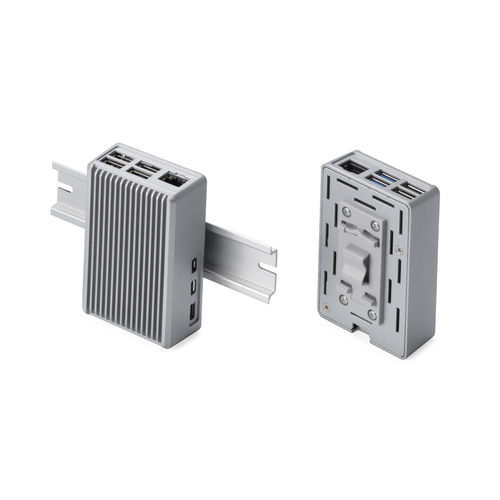 Boîtier pour rail DIN - RPHD-5-H-S - TAKACHI Electronics Enclosure Co., Ltd. - rectangulaire / en aluminium / équipé
