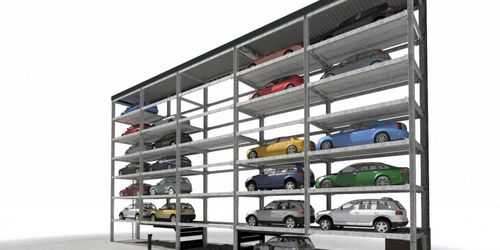 Plateforme pour parking coulissant - Slimparker 557 Tower - Otto Wöhr GmbH - multiniveau