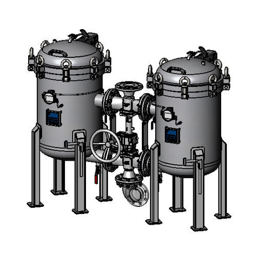 Carter de filtre duplex - Siga Filtration - multipoche / pour liquide / en acier inoxydable