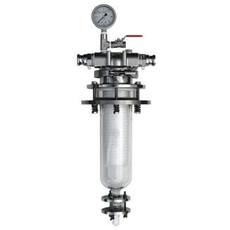 Carter de filtre en ligne - Siga Filtration - monocartouche / pour produits chimiques / en acier inoxydable