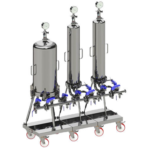 Système de filtration de pression - Siga Filtration - pour liquides / en acier inoxydable / mobile