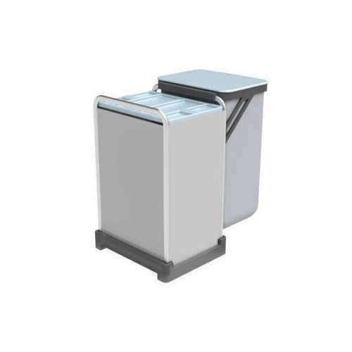 Porte-sac de déchets - COBRANE DESIGN - multiusage / avec couvercle / en acier inoxydable