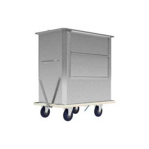 Conteneur à déchets en acier inoxydable - CAISSON - COBRANE DESIGN - à chargement latéral / étanche / avec poignée
