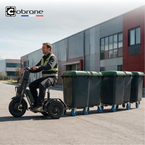 Triporteur - U1 - COBRANE DESIGN - électrique / pour conteneur / de remorquage