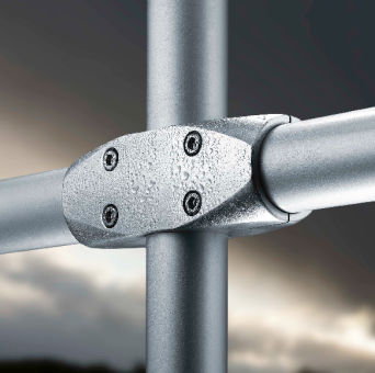 Connecteur de tube en croix - 1688a - Ernst Brinck & Co. GmbH - en aluminium / à visser