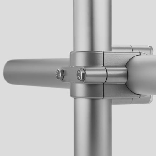 Connecteur de tube en croix - 2226a - Ernst Brinck & Co. GmbH - en aluminium / à visser