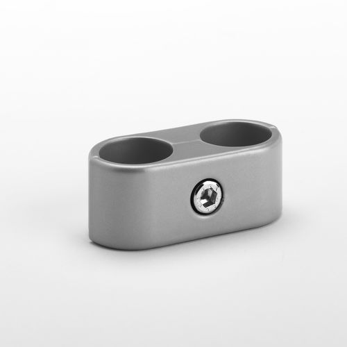 Connecteur de tube rond - 1681e - Ernst Brinck & Co. GmbH - en aluminium / à visser / collier double