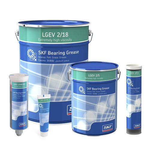 Graisse de lubrification - LGEV 2 - SKF Maintenance,Lubrication and Power Transmission - lithium-calcium / à base d'huile minérale / au bisulfure de molybdène