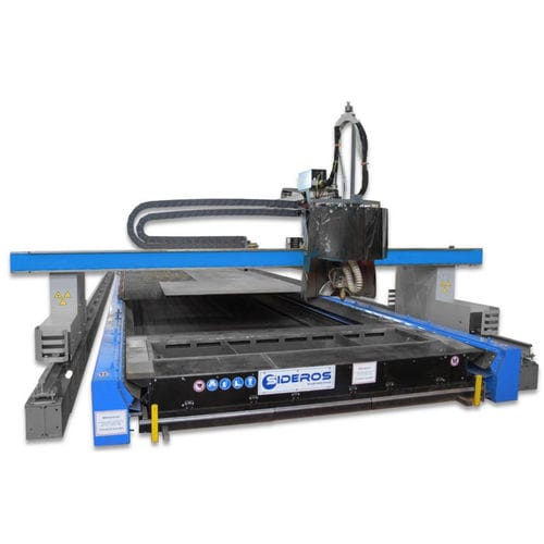 Table aspirante pour découpe au plasma - Syncromatic - SIDEROS Engineering - pour découpe laser / pour oxycoupage / avec chariot mobile