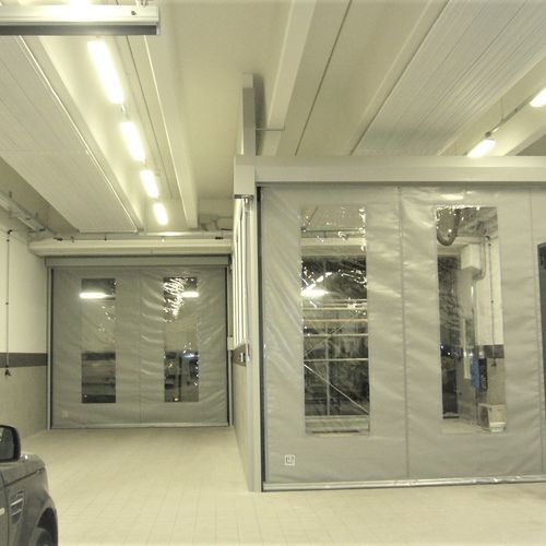 Porte autoréparable - Zip Roll - Tecnoindustriale s.r.l. - à enroulement / en tissu / pour l'intérieur