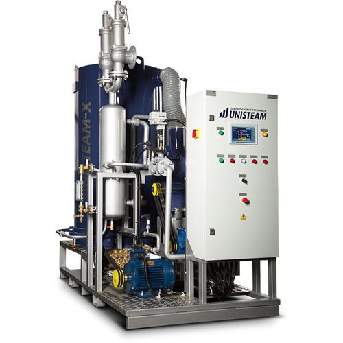 Générateur de vapeur à gaz - UNISTEAM-X series - UNISTEAM Business Group - vertical / industriel