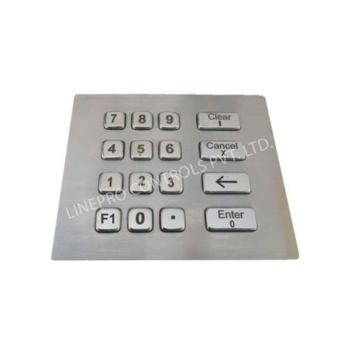 Clavier numérique 16 touches - LP 3272 - LINEPRO CONTROLS PVT.LTD - encastrable / en métal / en inox brossé