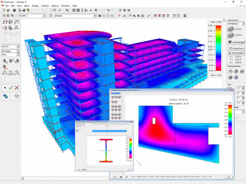 Logiciel d'analyse - Diamonds - BuildSoft - d'optimisation / de calcul / BIM