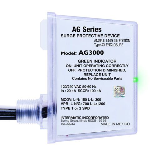 Parafoudre de type 2 - AG3000 series - Grässlin by Intermatic - de type 1 / contre les surtensions / d'extérieur