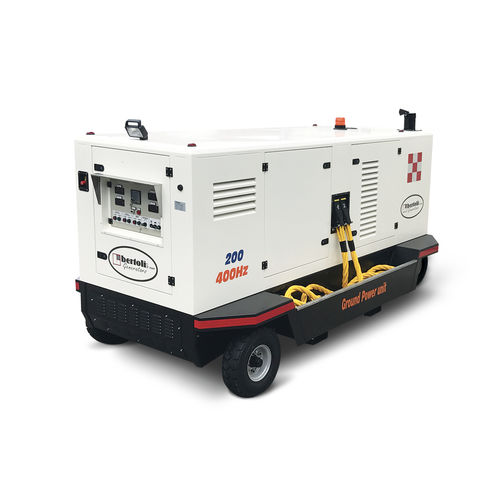 Groupe électrogène diesel - D-AC140 - Bertoli - triphasé / sur remorque / 400 Hz