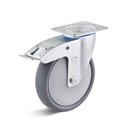 Roulette pivotante - TORWEGGE GmbH & Co. KG . - à platine / amortisseuse / pour faible charge