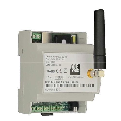 Modem GSM - HD67302-B2-20 - ADFweb.com - d'alarme / sur rail DIN / avec E/S numérique