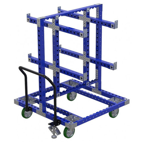 Chariot de manutention - Q-100-0365  - FlexQube - en métal / à roulettes