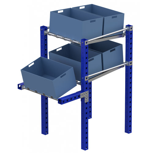 Rayonnage pour entrepôt de stockage - Q-100-0041  - FlexQube - modulaire / réglable / pour boîtes