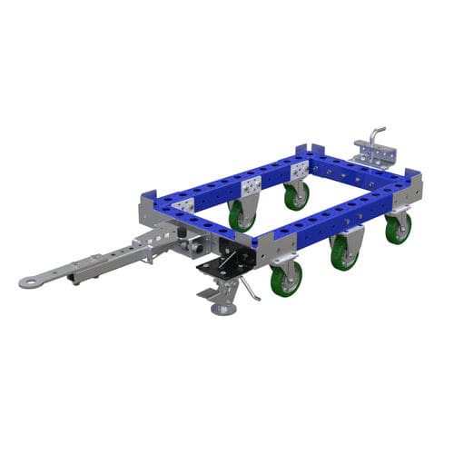 Chariot de manutention - Q-100-0994  - FlexQube - en métal / à six roues