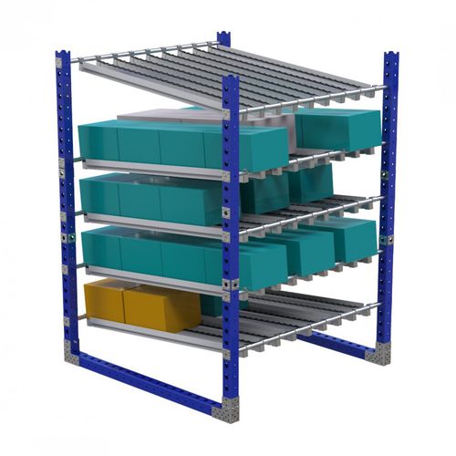 Rayonnage pour entrepôt de stockage - Q-100-0854  - FlexQube - modulaire / pour boîtes / d'angle