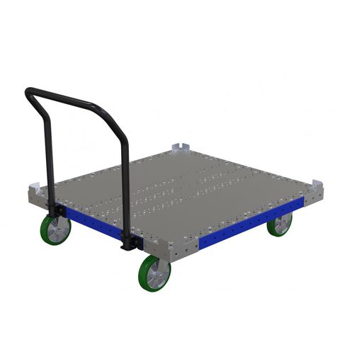 Chariot de transport - Q-100-0929  - FlexQube - en métal / à plancher surbaissé / porte-bacs