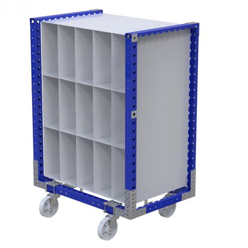 Chariot de manutention - Q-100-0306  - FlexQube - en métal / à roulettes