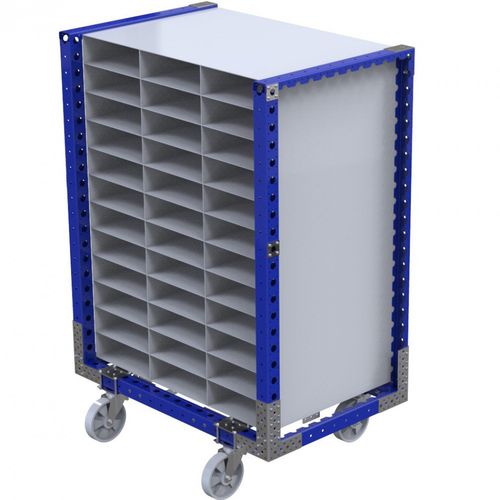 Chariot de manutention - Q-100-0313  - FlexQube - en métal / à roulettes
