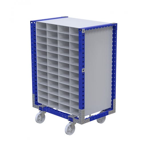 Chariot de manutention - Q-100-0310  - FlexQube - en métal / à roulettes