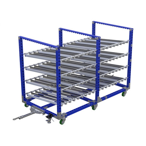 Chariot de manutention - Q-100-0807  - FlexQube - en métal / à six roues