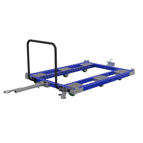 Chariot de manutention - Q-100-0606  - FlexQube - en métal / à plancher surbaissé / à six roues