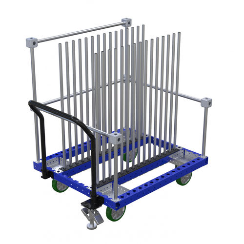 Chariot de manutention - Q-100-0363  - FlexQube - en métal / porte panneau / à roulettes