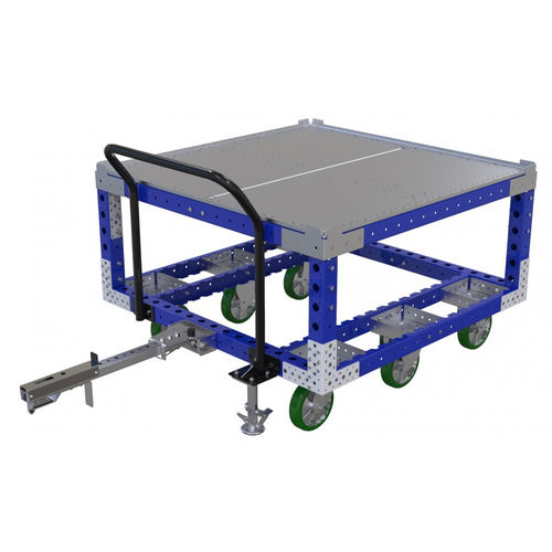 Chariot de manutention - Q-100-0194  - FlexQube - en métal / pour charges lourdes / à six roues