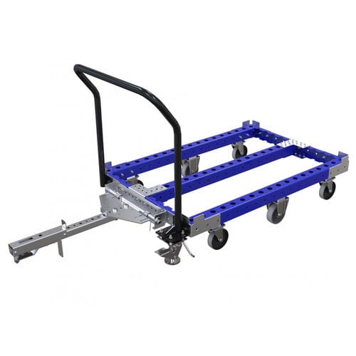 Chariot de manutention - Q-007-3074  - FlexQube - en métal / porte-bacs / à six roues