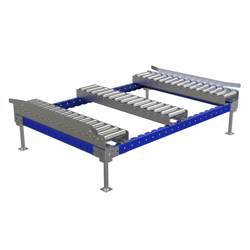 Convoyeur à rouleaux - Q-100-0907  - FlexQube - horizontal / de manutention / modulaire