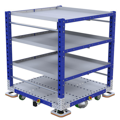 Chariot à étagères - AGV Shelf Cart - FlexQube - motorisé