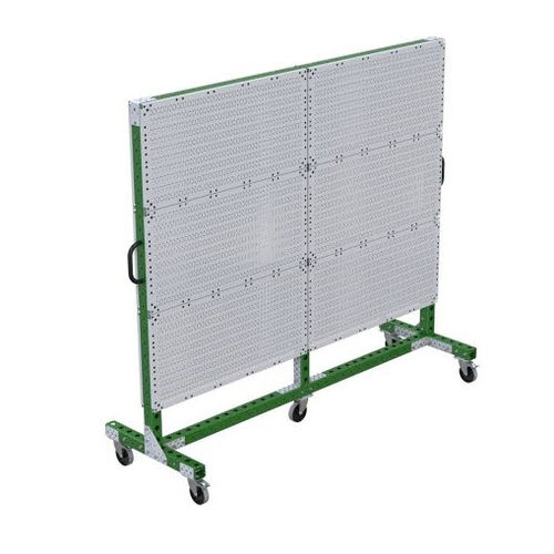 Chariot de manutention - Q-100-0501   - FlexQube - en métal / porte panneau / à roulettes