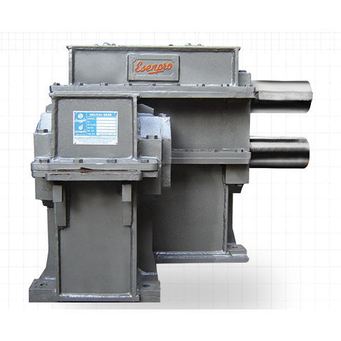 Réducteur cage à pignons - Esenpro Power Transmission Pvt. Ltd. - à engrenage hélicoïdal / à arbres parallèles / 1 - 2 kNm