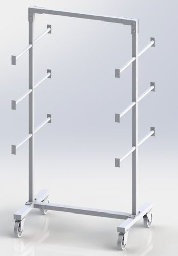 Chariot porte-câble ouvert - MGR srl - en acier / double / pivotant