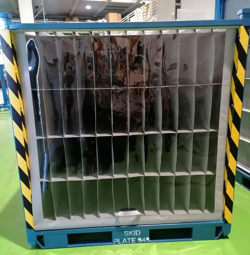 Caisse en PVC - MGR srl - en acier / de manutention / à roulettes