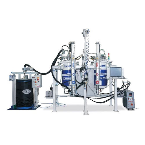 Unité de mélange et dosage de résines - CV80 ASE - Demak S.r.l. - avec pompe à piston / avec pompe à engrenages / pour l'industrie électronique