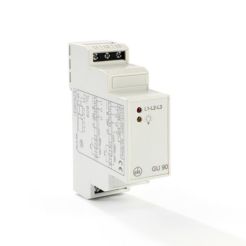 Relais de surveillance d'ordre de phases - GU90 - ELETTROMECCANICA CDC s.r.l. - triphasé / sur rail DIN / électronique
