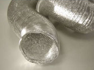 Gaine de ventilation flexible - ALUDEC AA3 - F.C.R. SPA - en polyester / en aluminium / spiralée