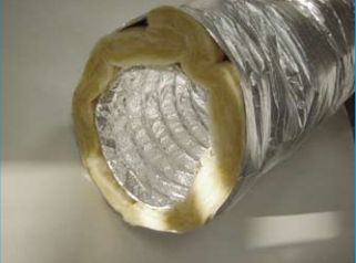Gaine de ventilation flexible - ISODEC 25 - F.C.R. SPA - en polyester / en aluminium / spiralée