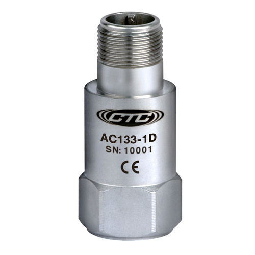 Accéléromètre 1 axe - AC13, 20, 21 series - Connection Technology Center Inc. - piézoélectrique / de basse fréquence