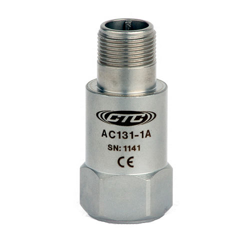 Accéléromètre 1 axe - AC131, 22 series - Connection Technology Center Inc. - piézoélectrique / de haute sensibilité
