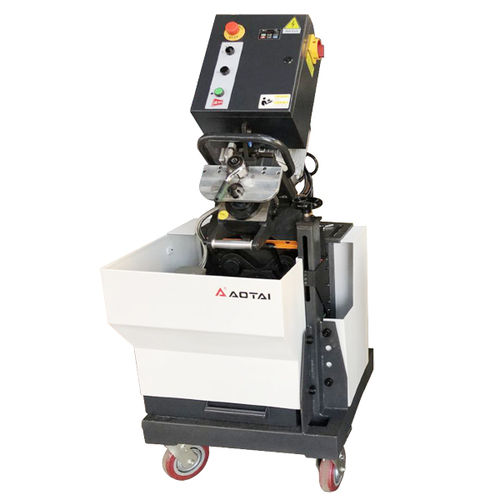 Chanfreineuse électrique - SKF-900 - Aotai Machine Manufacturing Co., Ltd - mobile / à plaque métallique / en inox