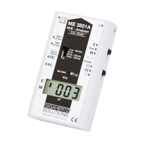 Appareil de mesure de champ électromagnétique - ME3851A - GIGAHERTZ SOLUTIONS - numérique / pour bâtiment / portable