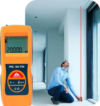 Télémètre laser - Prexiso P20 - PREXISO - portable / avec mesure continue