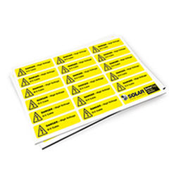 Étiquette d'identification - SolarTags - SOLAR SEAWARD - de sécurité / en planche